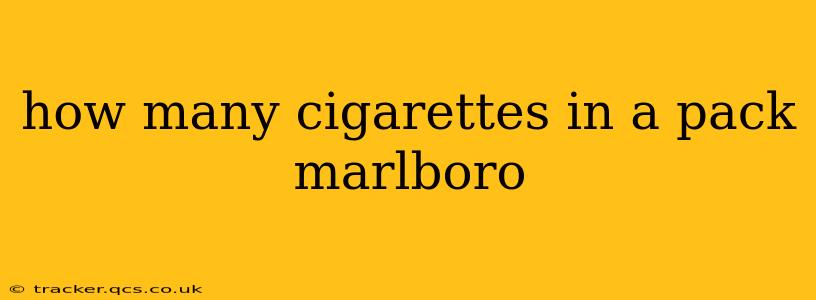 how many cigarettes in a pack marlboro
