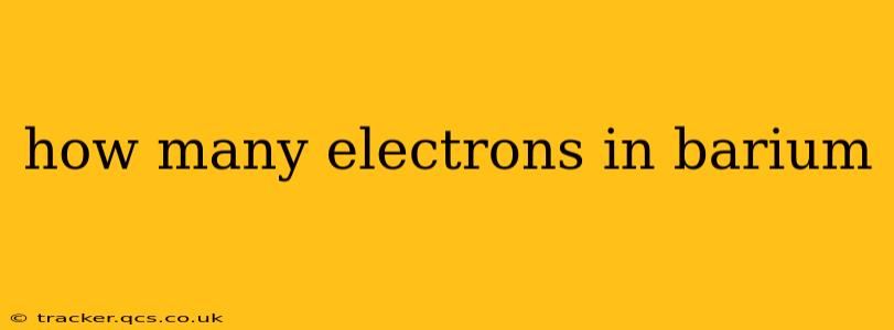 how many electrons in barium