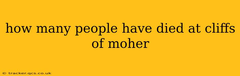 how many people have died at cliffs of moher
