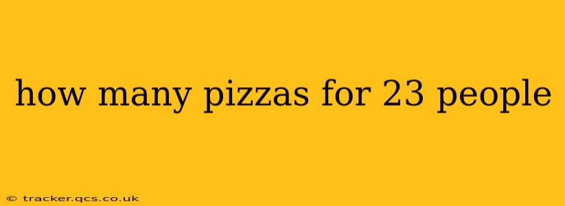 how many pizzas for 23 people