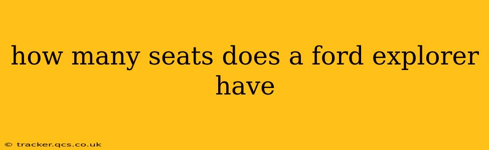 how many seats does a ford explorer have