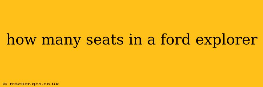 how many seats in a ford explorer