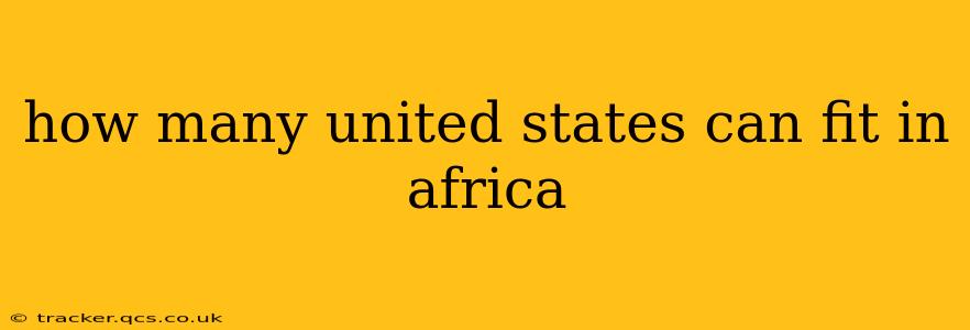 how many united states can fit in africa