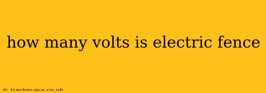 how many volts is electric fence