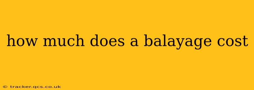 how much does a balayage cost
