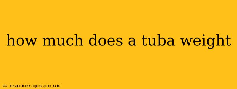 how much does a tuba weight