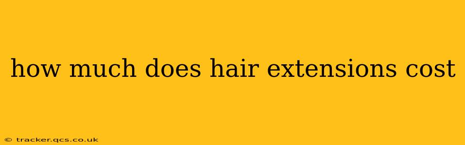 how much does hair extensions cost