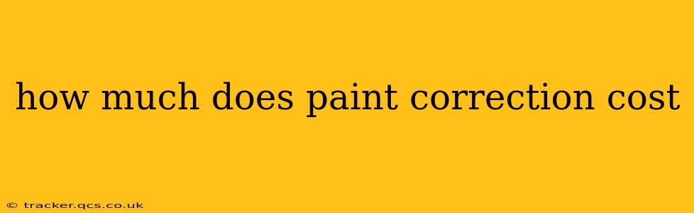 how much does paint correction cost