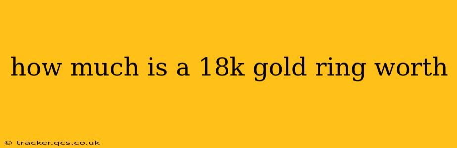 how much is a 18k gold ring worth