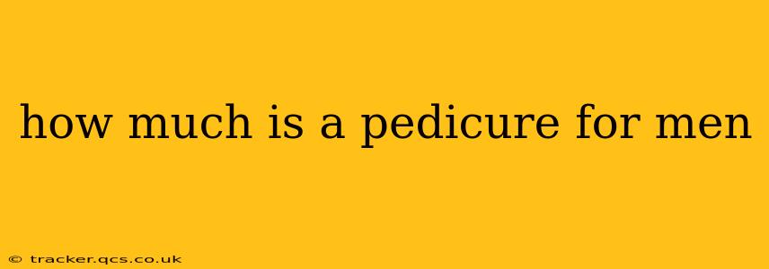 how much is a pedicure for men