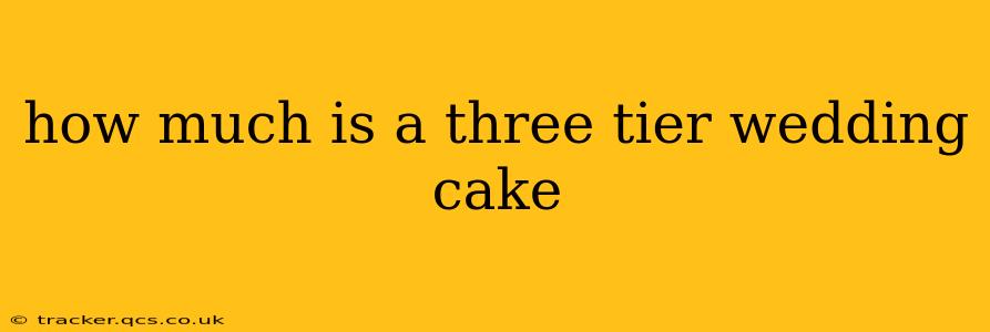 how much is a three tier wedding cake