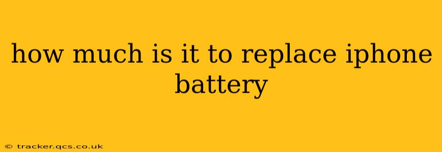 how much is it to replace iphone battery