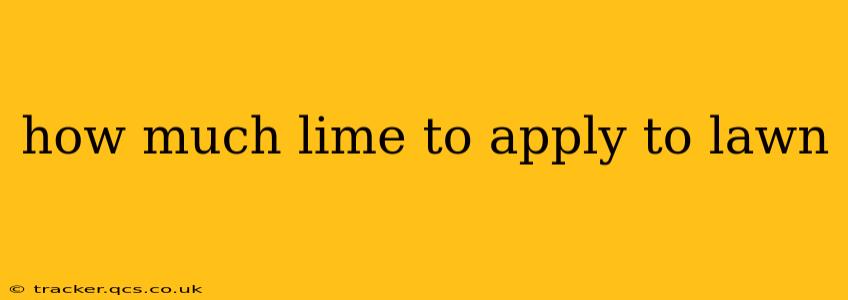 how much lime to apply to lawn