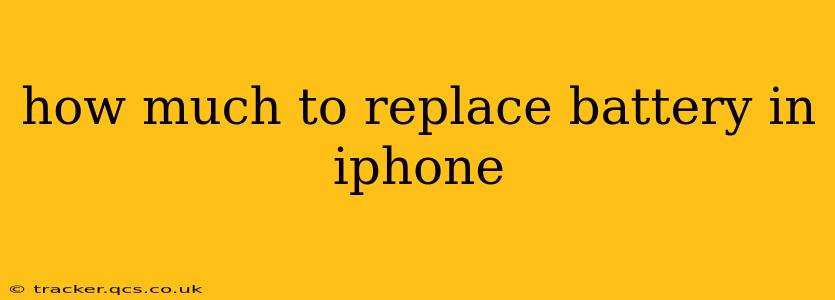 how much to replace battery in iphone