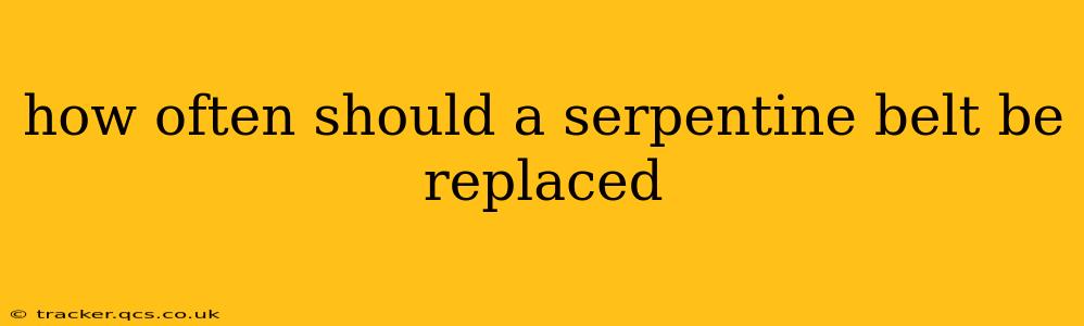how often should a serpentine belt be replaced