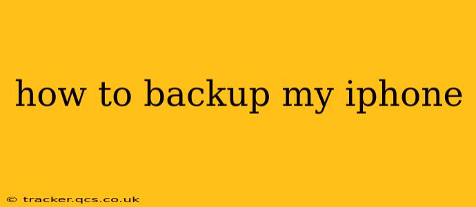 how to backup my iphone