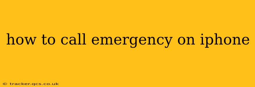 how to call emergency on iphone