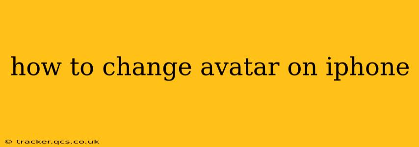 how to change avatar on iphone