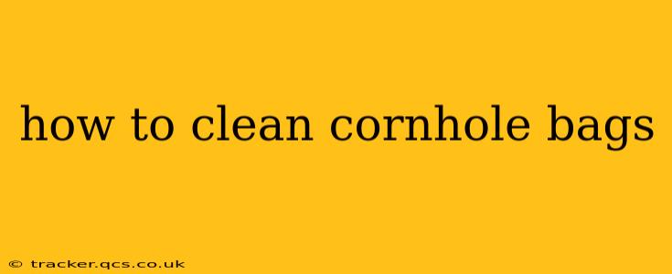 how to clean cornhole bags