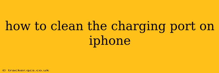 how to clean the charging port on iphone