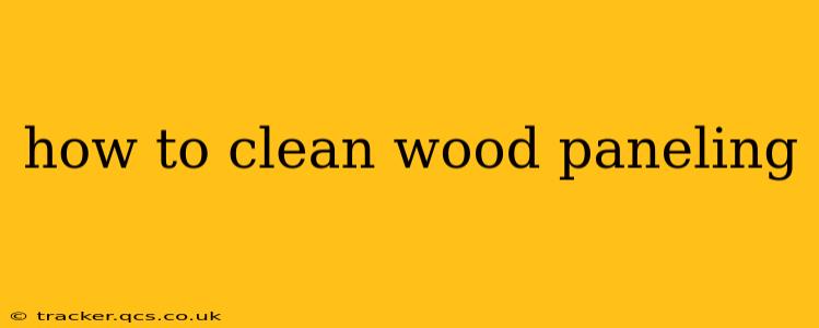 how to clean wood paneling