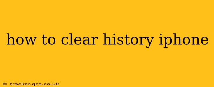how to clear history iphone