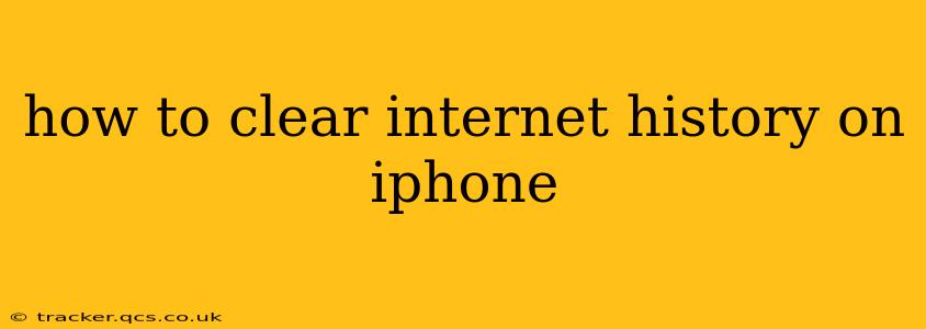 how to clear internet history on iphone