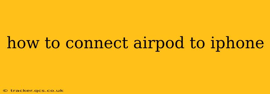 how to connect airpod to iphone
