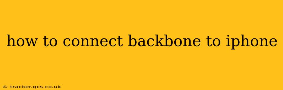 how to connect backbone to iphone