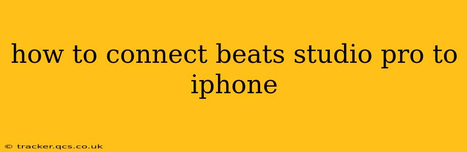 how to connect beats studio pro to iphone