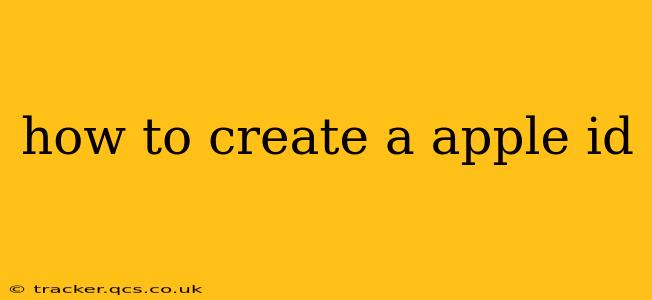 how to create a apple id