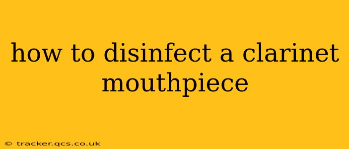 how to disinfect a clarinet mouthpiece