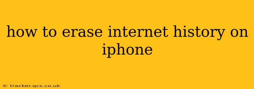 how to erase internet history on iphone