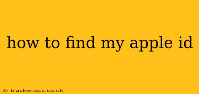 how to find my apple id