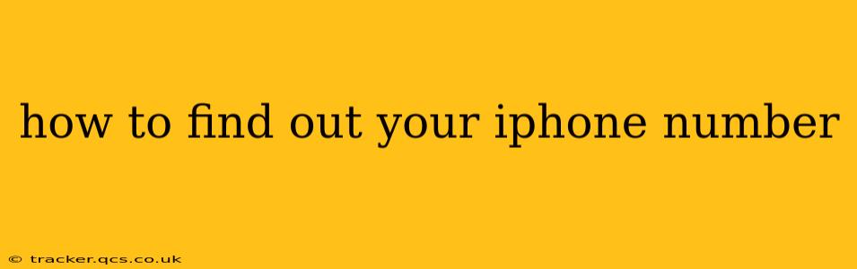 how to find out your iphone number
