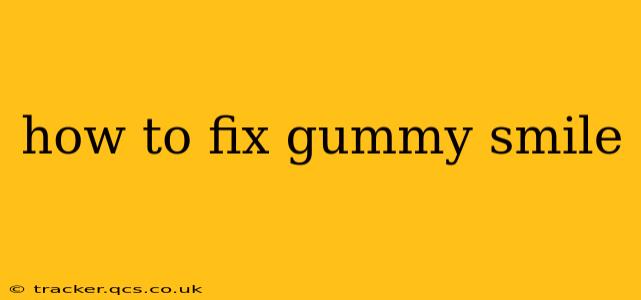 how to fix gummy smile
