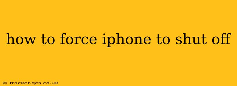 how to force iphone to shut off
