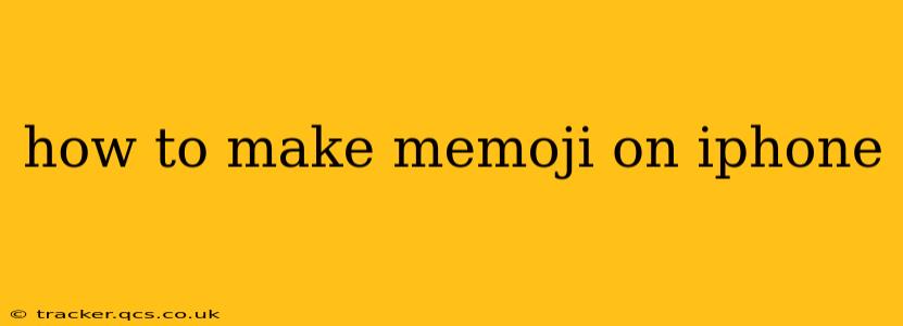 how to make memoji on iphone