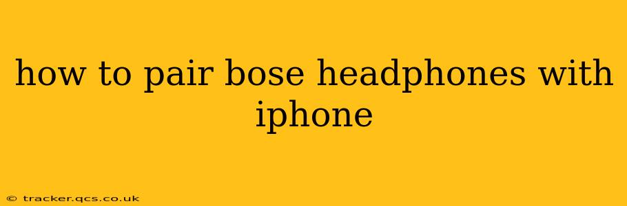 how to pair bose headphones with iphone