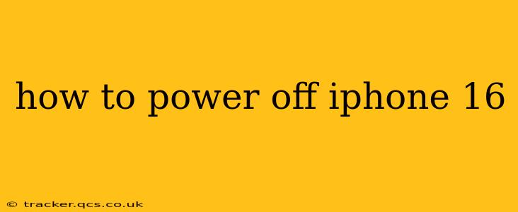how to power off iphone 16