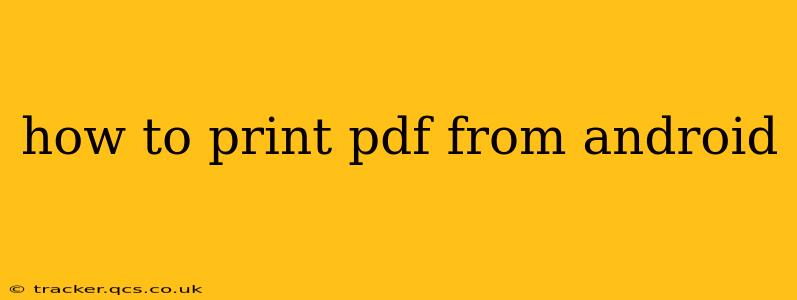how to print pdf from android
