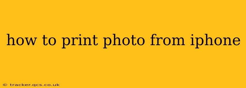 how to print photo from iphone