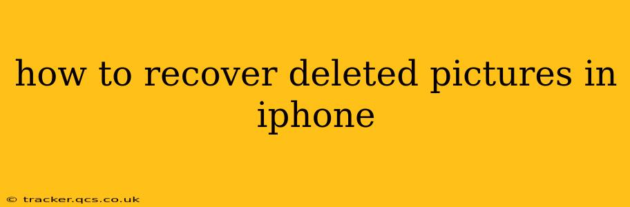 how to recover deleted pictures in iphone