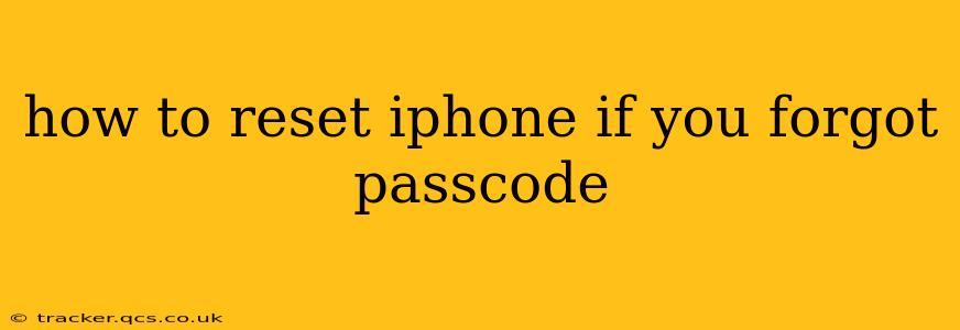 how to reset iphone if you forgot passcode