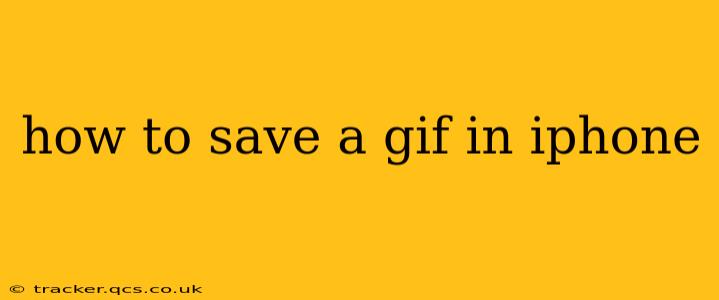 how to save a gif in iphone