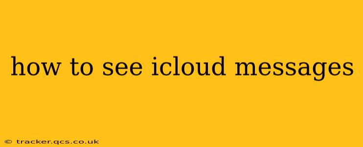 how to see icloud messages