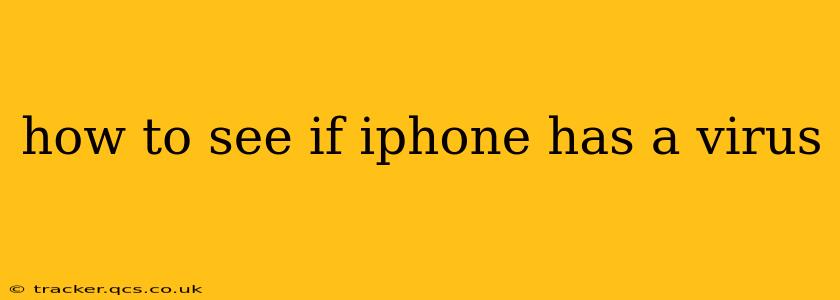 how to see if iphone has a virus