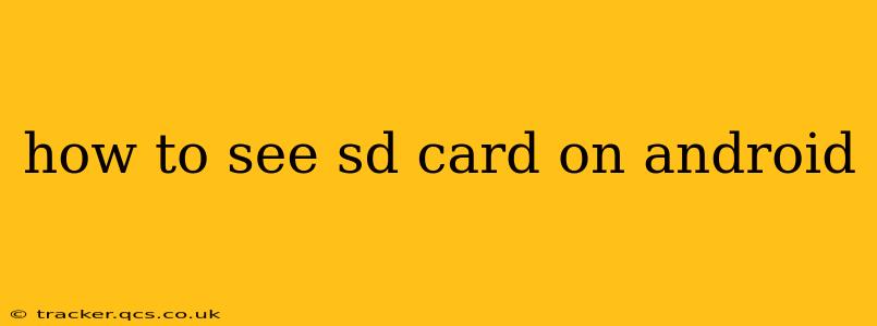 how to see sd card on android