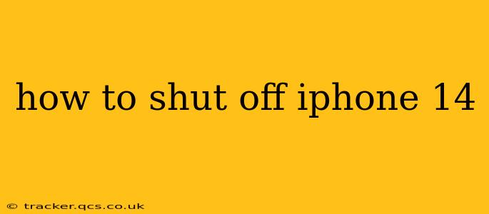 how to shut off iphone 14