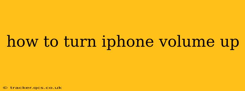 how to turn iphone volume up